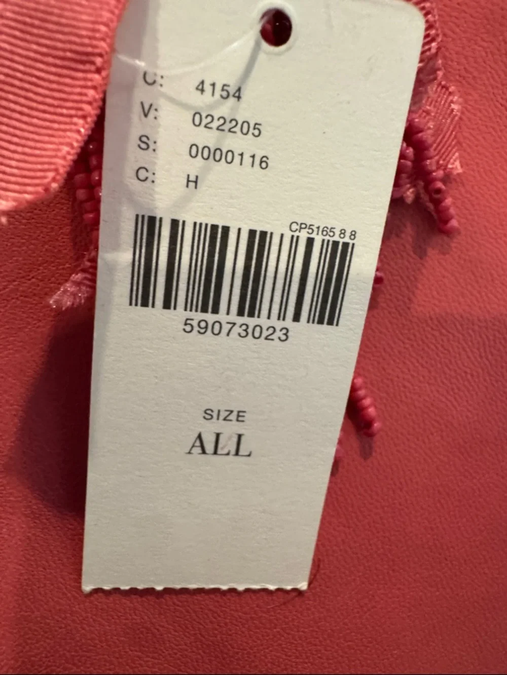 Anthropologie x Anna Harlow Russo monogrammed H beaded pouch NWT - Picture 5 of 6